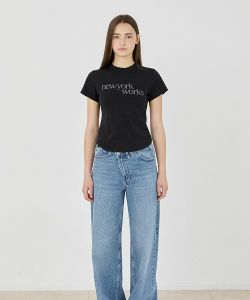 NEWYORKWORKS PRINTING T-SHIRTS_BLACK