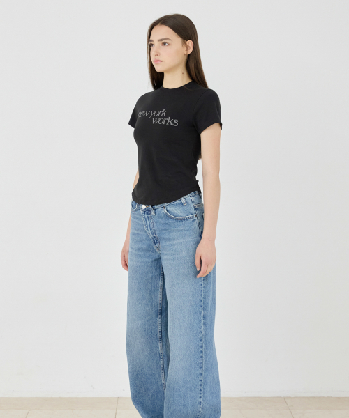 NEWYORKWORKS PRINTING T-SHIRTS_BLACK