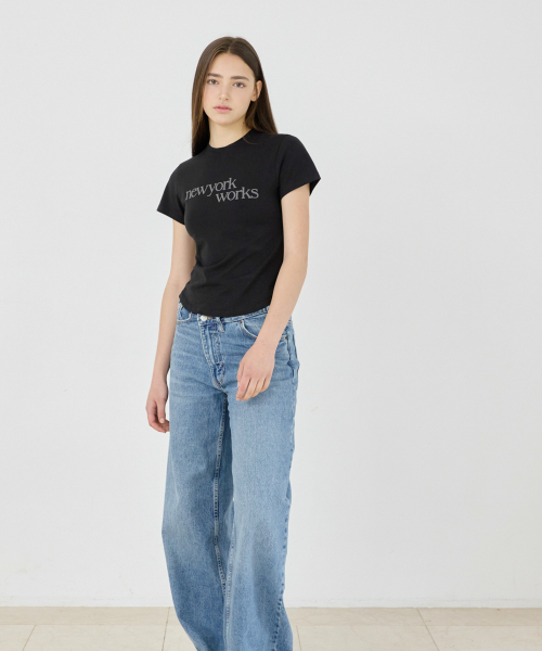 NEWYORKWORKS PRINTING T-SHIRTS_BLACK