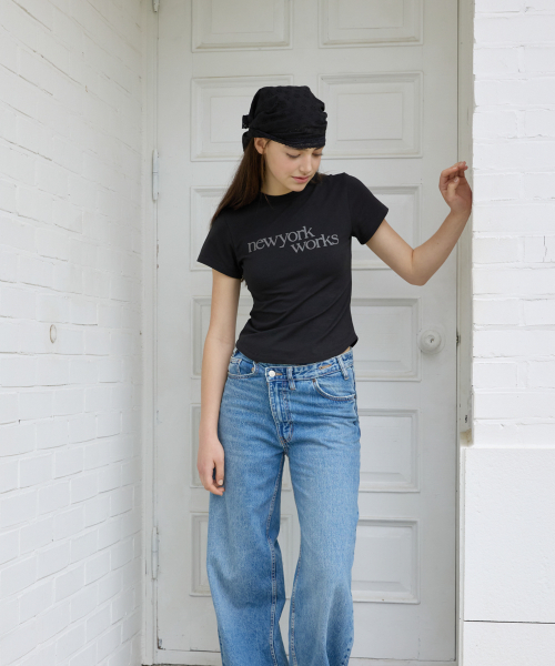 NEWYORKWORKS PRINTING T-SHIRTS_BLACK