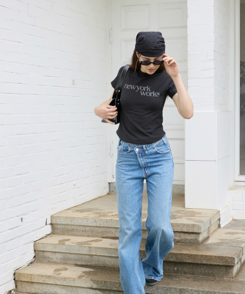 NEWYORKWORKS PRINTING T-SHIRTS_BLACK