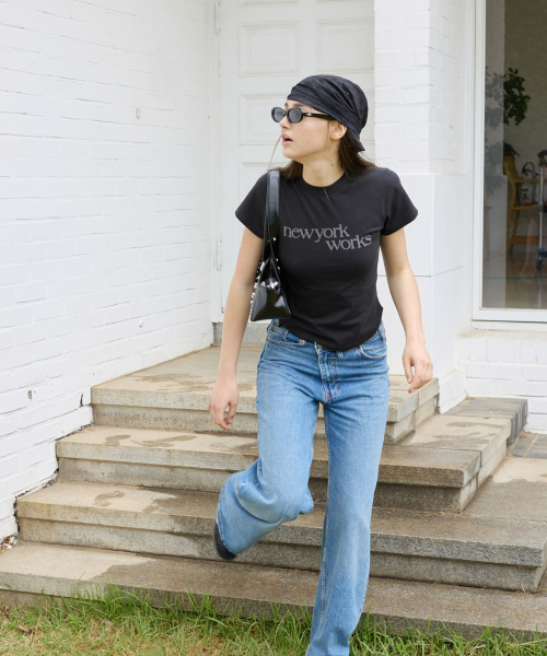 NEWYORKWORKS PRINTING T-SHIRTS_BLACK