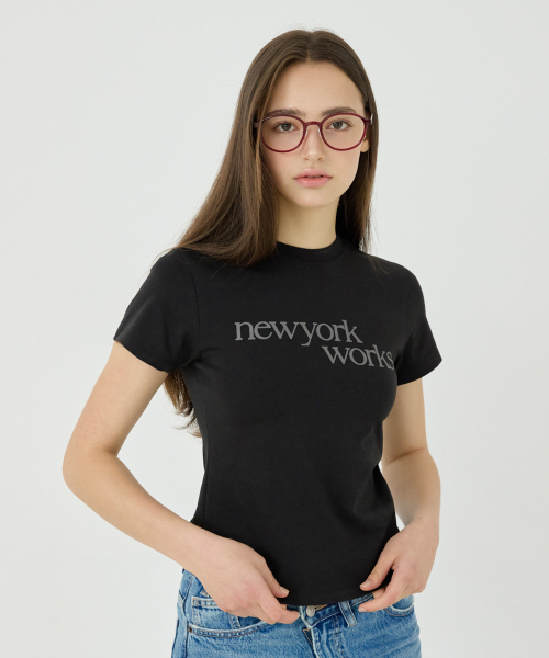 NEWYORKWORKS PRINTING T-SHIRTS_BLACK