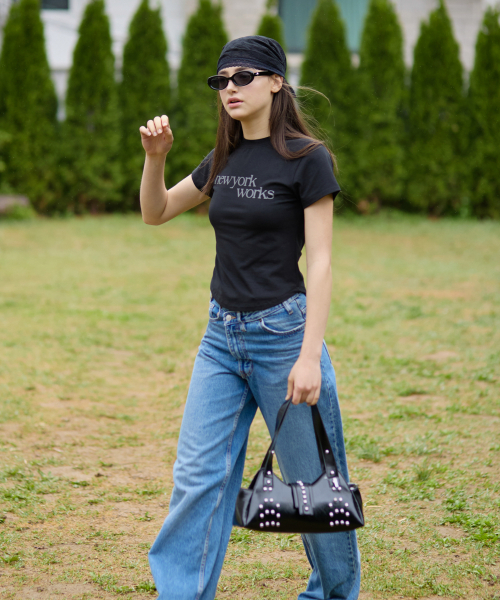 NEWYORKWORKS PRINTING T-SHIRTS_BLACK