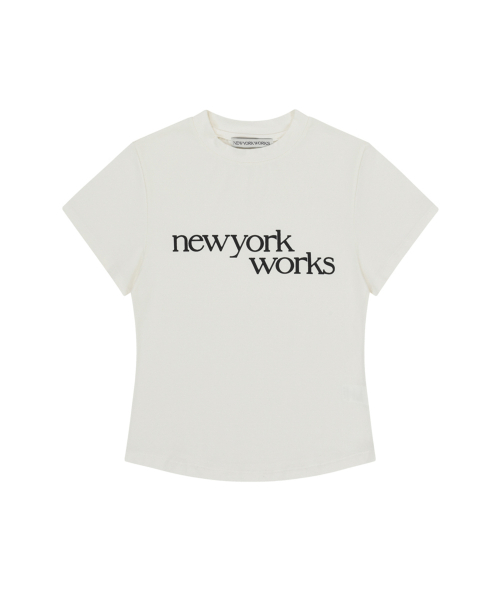 NEWYORKWORKS PRINTING T-SHIRTS_WHITE