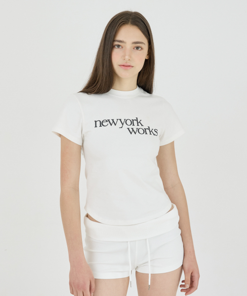NEWYORKWORKS PRINTING T-SHIRTS_WHITE