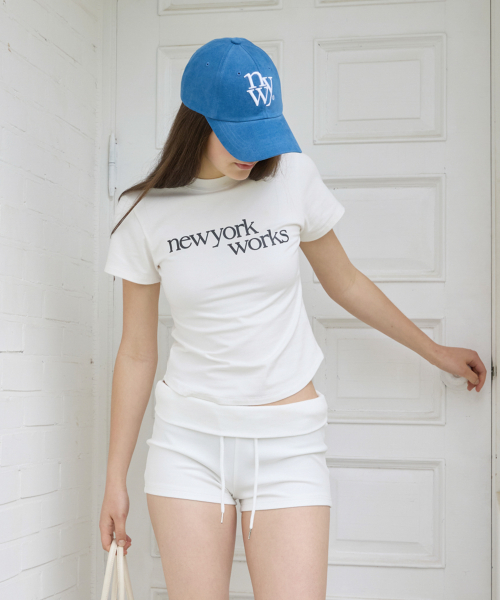 NEWYORKWORKS PRINTING T-SHIRTS_WHITE