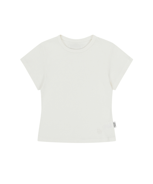 NYW EMBROIDERED WOMAN FIT T-SHIRTS_WHITE