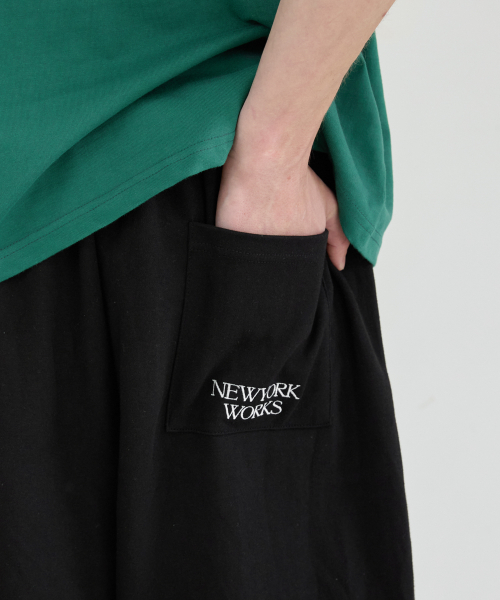 UNISEX BACK POINT JOGGER TRAINING PANTS_BLACK