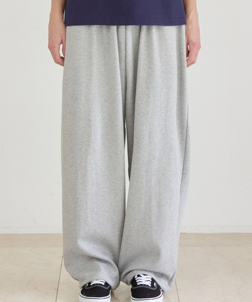 UNISEX BACK POINT JOGGER TRAINING PANTS_GRAY