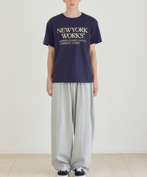 UNISEX BACK POINT JOGGER TRAINING PANTS_GRAY