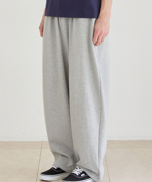 UNISEX BACK POINT JOGGER TRAINING PANTS_GRAY