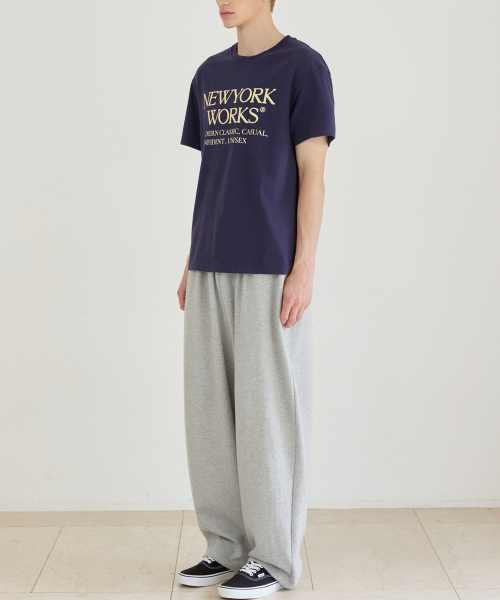 UNISEX BACK POINT JOGGER TRAINING PANTS_GRAY
