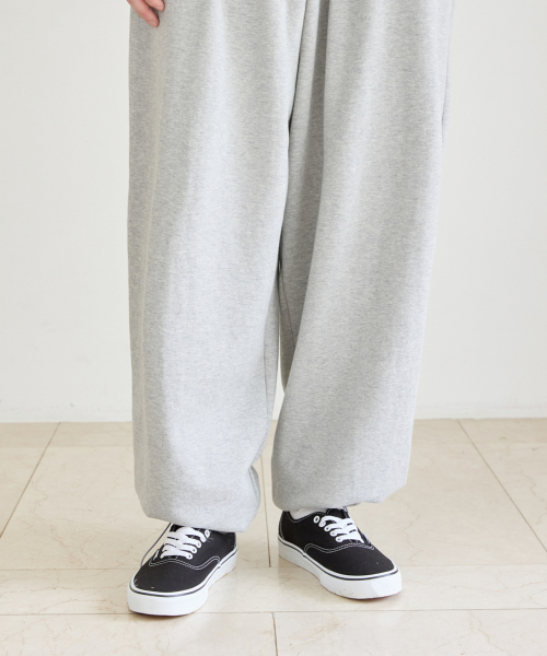 UNISEX BACK POINT JOGGER TRAINING PANTS_GRAY