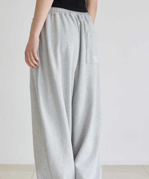 UNISEX BACK POINT JOGGER TRAINING PANTS_GRAY