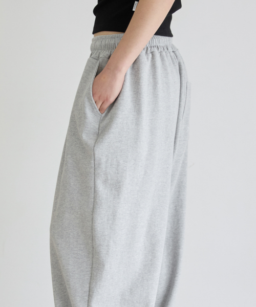 UNISEX BACK POINT JOGGER TRAINING PANTS_GRAY