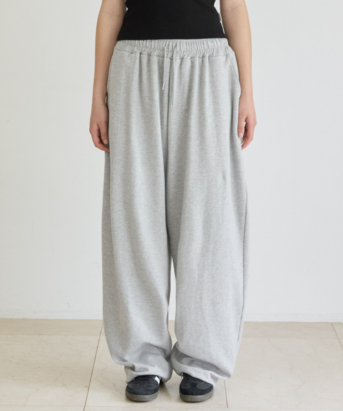 UNISEX BACK POINT JOGGER TRAINING PANTS_GRAY