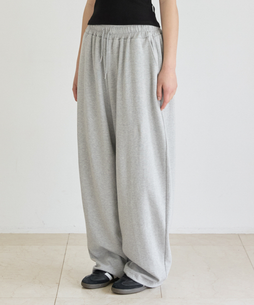UNISEX BACK POINT JOGGER TRAINING PANTS_GRAY