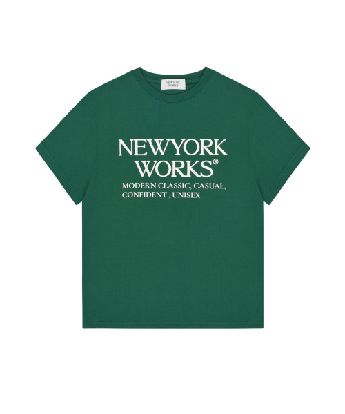 UNISEX NEWYORKWORKS OVER-FIT T-SHIRTS_GREEN