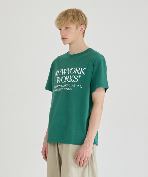 UNISEX NEWYORKWORKS OVER-FIT T-SHIRTS_GREEN