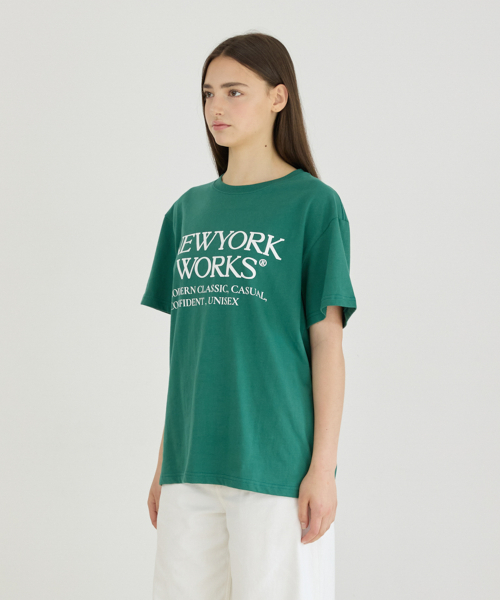 UNISEX NEWYORKWORKS OVER-FIT T-SHIRTS_GREEN