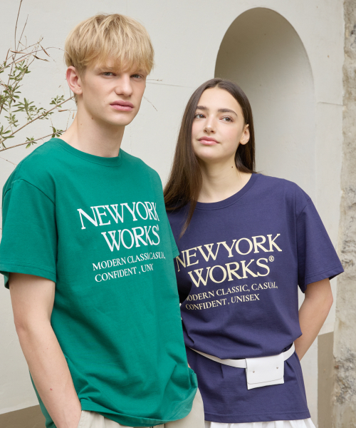 UNISEX NEWYORKWORKS OVER-FIT T-SHIRTS_GREEN