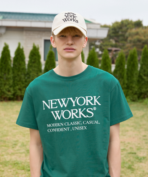 UNISEX NEWYORKWORKS OVER-FIT T-SHIRTS_GREEN