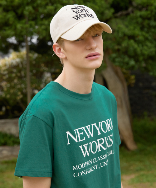UNISEX NEWYORKWORKS OVER-FIT T-SHIRTS_GREEN