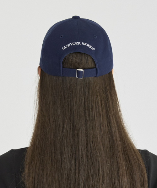 NEWYORKWORKS MIX LOGO BALL CAP_NAVY