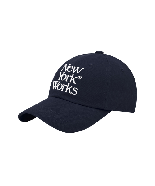 NEWYORKWORKS MIX LOGO BALL CAP_NAVY