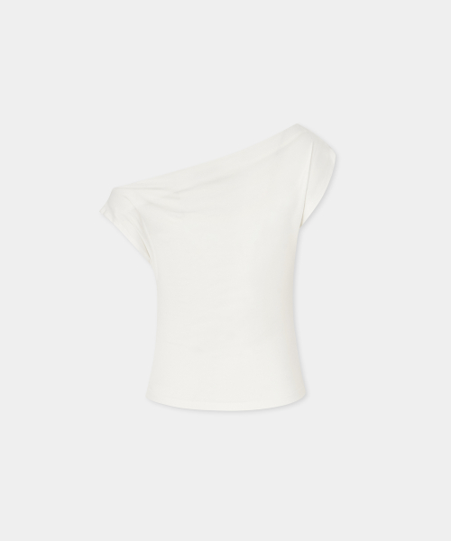 Piercing Drape Top (White)