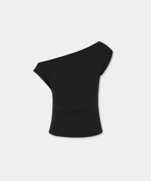 Piercing Drape Top (Black)