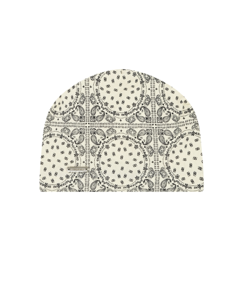 SUMMER PAISLEY BEANIE HAT_IVORY