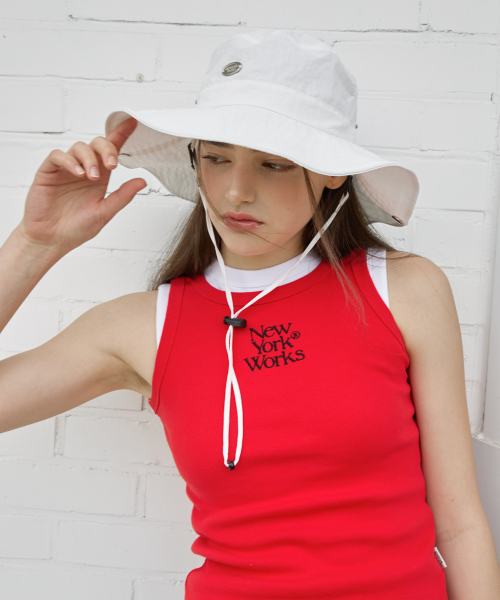 NEWYORKWORKS SAFARI BUCKET HAT_WHITE