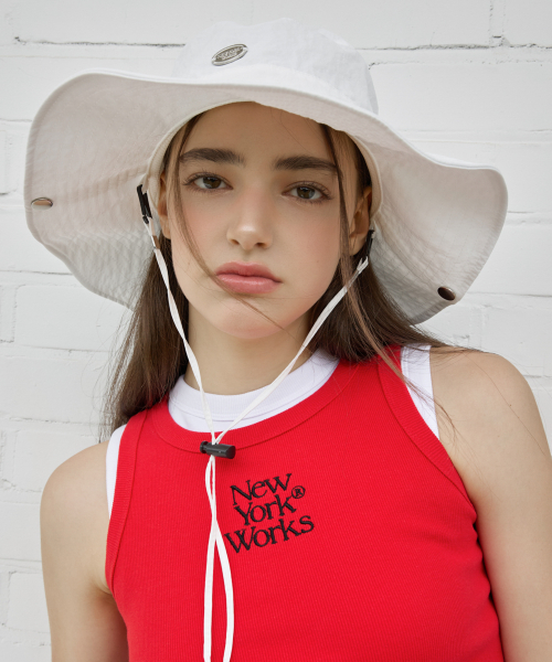 NEWYORKWORKS SAFARI BUCKET HAT_WHITE