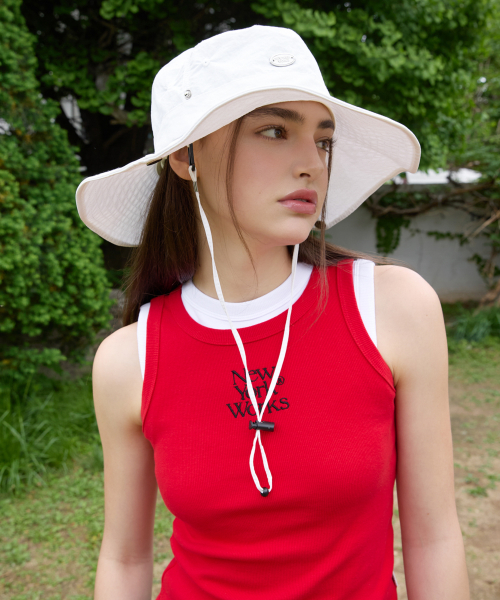 NEWYORKWORKS SAFARI BUCKET HAT_WHITE