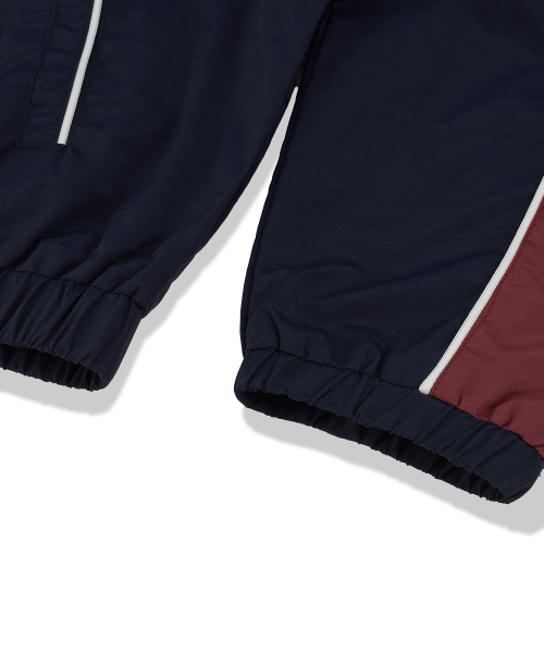 COLOR BLOCK PIPING RACING JACKET_NAVY