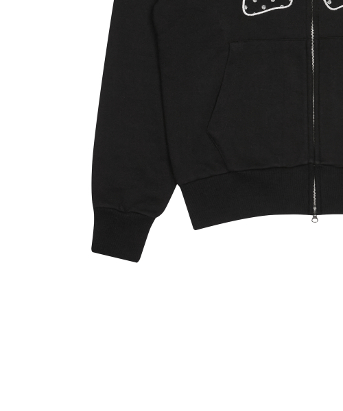 GT R HOOD ZIP UP(BLACK)