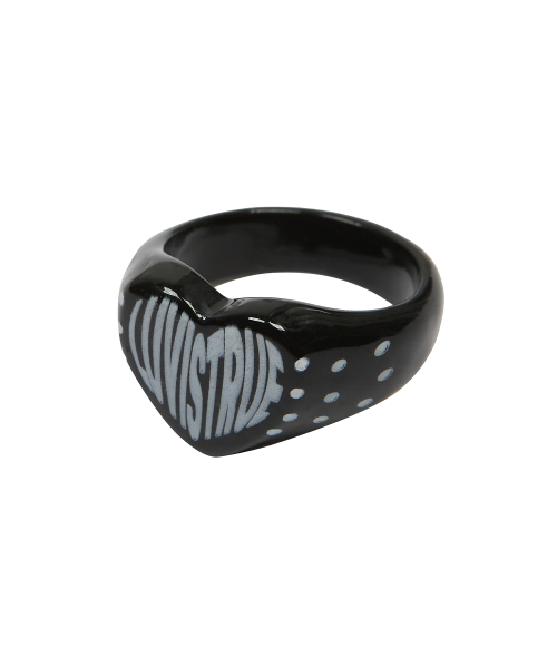 GT HEART DOT RING(BLACK)