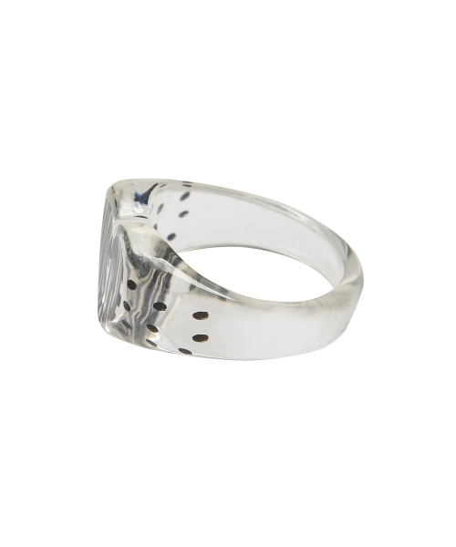 GT HEART DOT RING(CLEAR)