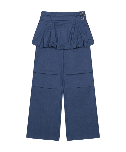 GT LAYERED BELT PANTS(BLUE)