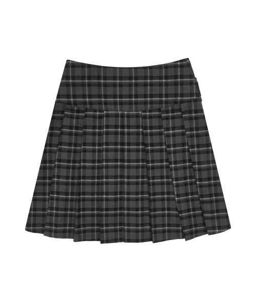 GT BELT CHECK SKIRT(BLACK)