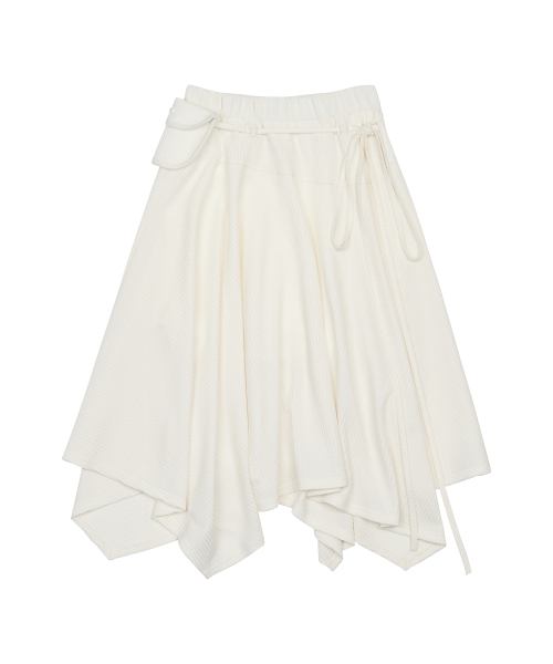 GT POCKET MIDI SKIRT(IVORY)