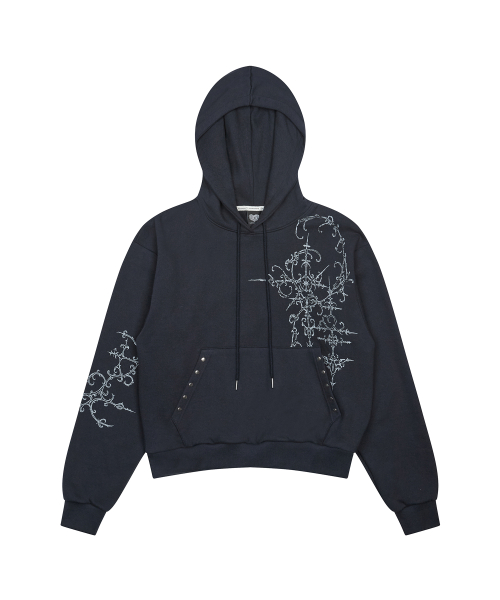 GT PRINTED HOODIE(NAVY)
