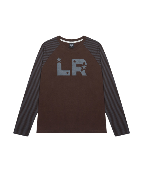 GT STAR LR TEE(BROWN)