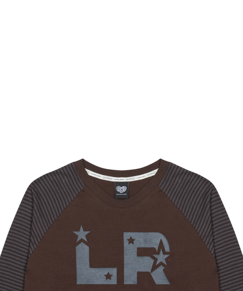GT STAR LR TEE(BROWN)