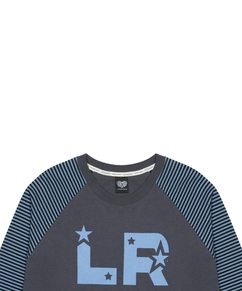 GT STAR LR TEE(CHARCOAL)