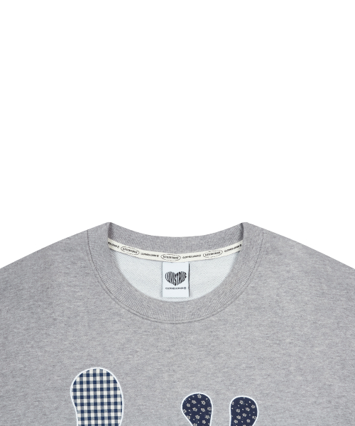 GT LVTR PATCH SWEATSHIRT(GRAY)