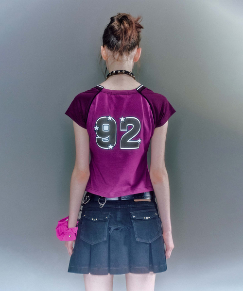 BECKY FOOTBALL T-SHIRTS (2COLOR)