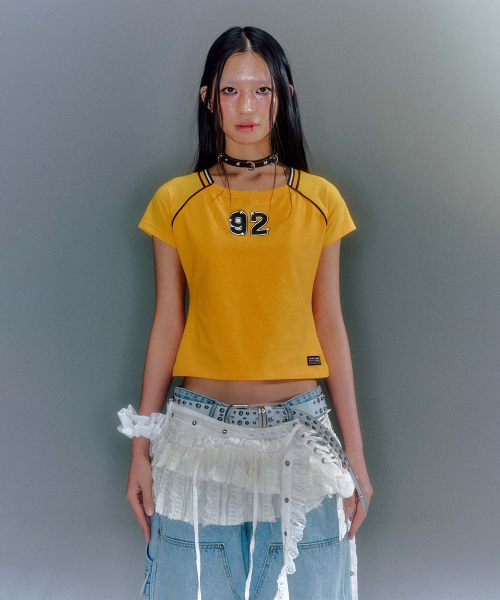 BECKY FOOTBALL T-SHIRTS (2COLOR)